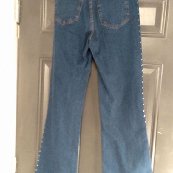 Nydj NOT YOUR DAUGHTERS JEAN'S  DARK BLUE JEANS. SIZE 4 - Picture 2 of 7